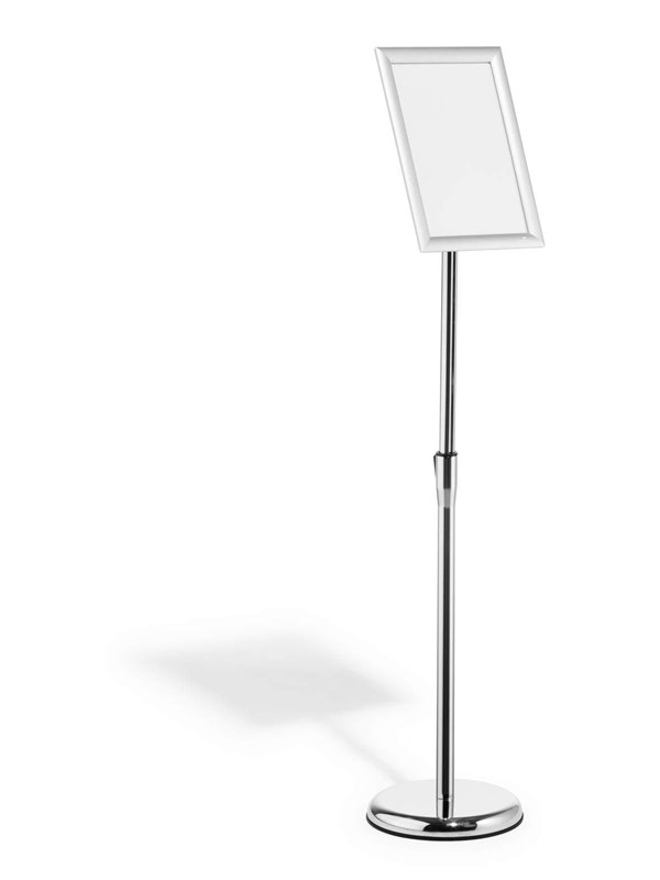 DURABLE Gulvskilt aluminium med klikramme A4
