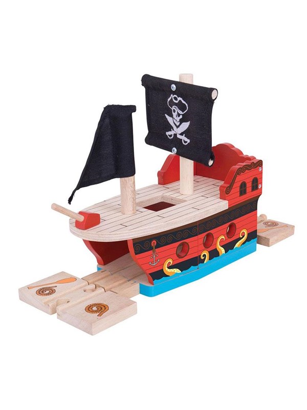 Bigjigs Wooden Rails - Pirate Ship