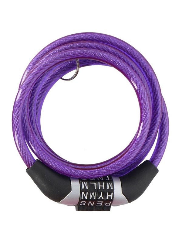 Dunlop - Combination Bicycle Lock - Violet