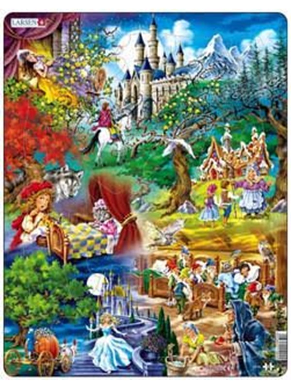 Larsen Puzzles Puzzle Grimm's Fairy Tales - 33 pieces Maxi (36.5x28.5 cm) Gulv