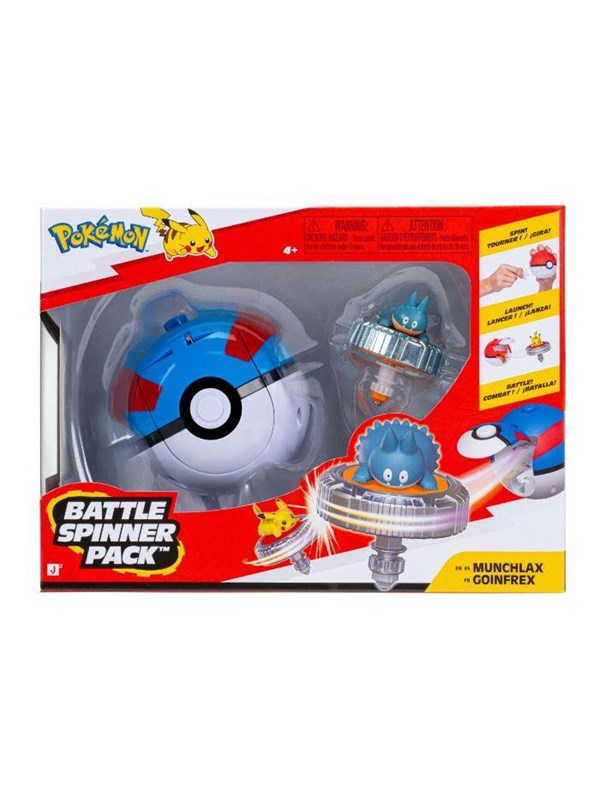 Pokemon BATTLE SPINNER MUNCHLAX WITH GREAT BALL