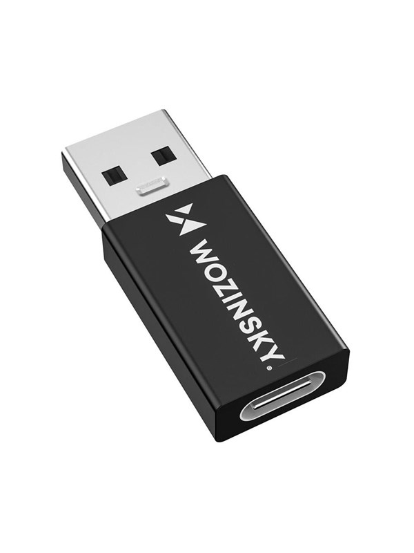 Wozinsky WAAC-01 USB-A - USB-C OTG - black USB-hub - 1 - Svart