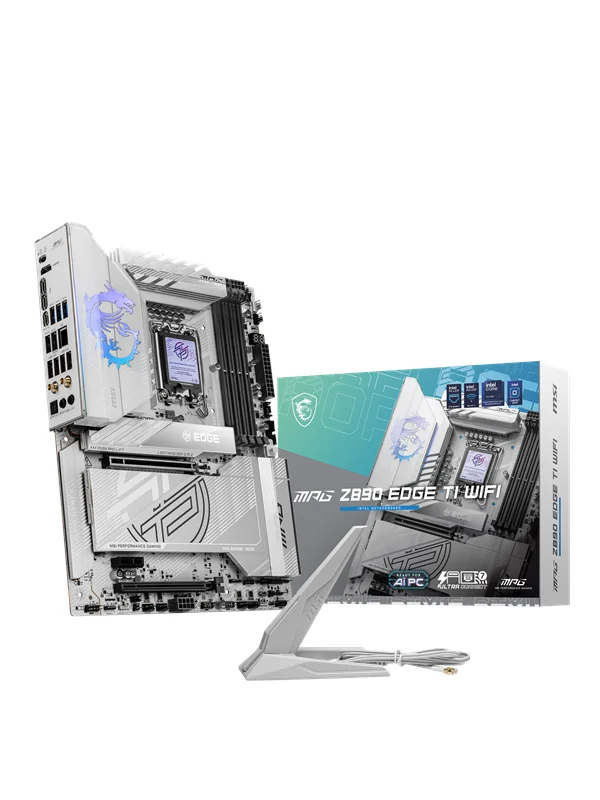 MSI MPG Z890 EDGE TI WIFI Hovedkort - Intel Z890 - Intel LGA1851 socket - DDR5 RAM - ATX