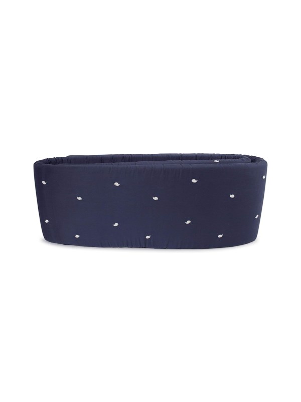 Filibabba Bed bumper - Embroidered Christian the Whale desig