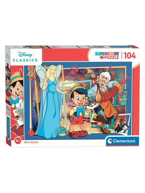 Clementoni Puzzle Disney - Pinocchio 104st. Gulv