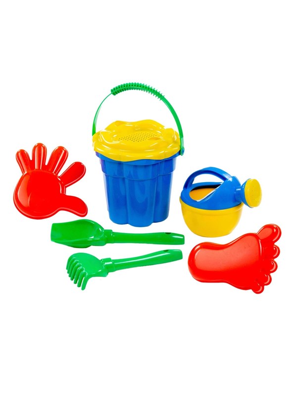 Cavallino Toys Cavallino Classic Bucket Set Blue 7 pieces.