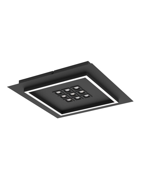EGLO BALAZOTE TAKLAMPE 380X380 CCT 2300LM SVART