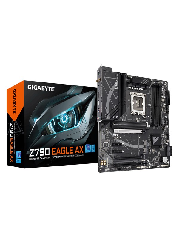 GIGABYTE Z790 EAGLE AX Hovedkort - Intel Z790 - Intel LGA1700 socket - DDR5 RAM - ATX
