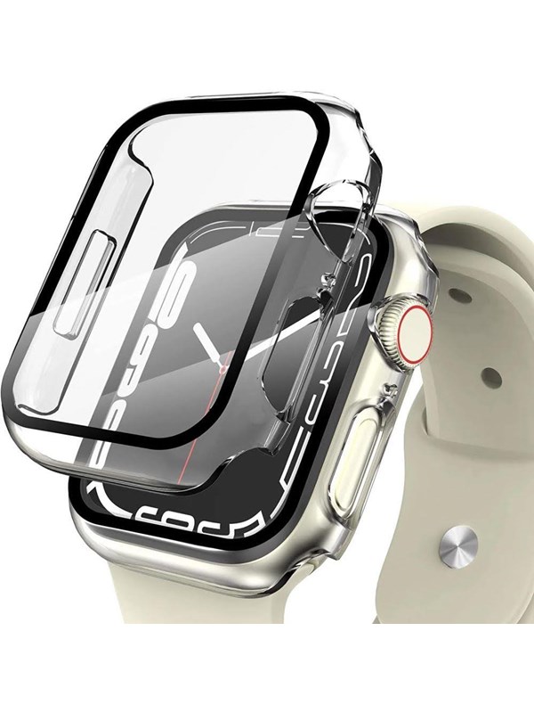 Tech-Protect Defense360 Case for Apple Watch 7 / 8 / 9 (45 mm) - Clear