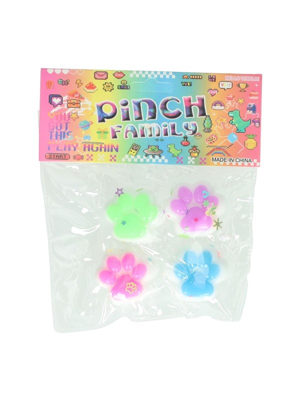 Jono Toys Pinch Family - Animal Paw Squishy - 4 pcs.