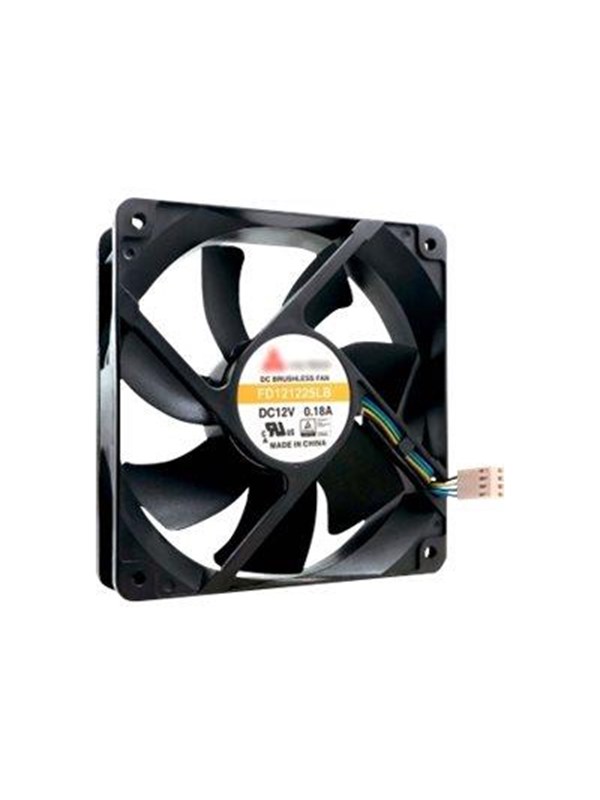 QNAP 120X120X25MM FAN 12V 4PIN - Kabinettvifte - 120mm - Svart