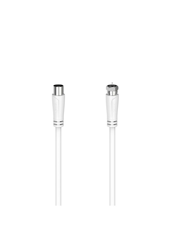 Hama Cable Antenna 90dB F-Plug-Coax Female White 1.5m