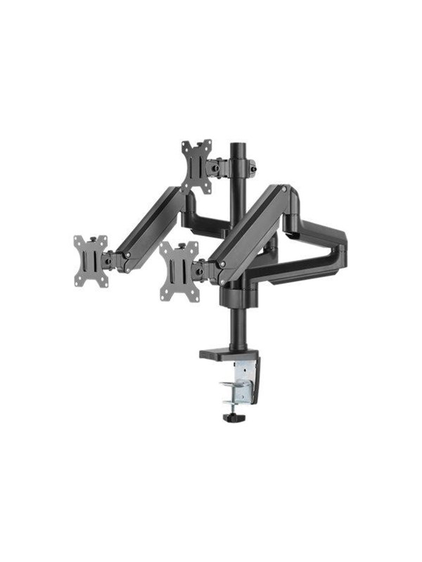 Deltaco Office triple hydraulisk monitor-arm 17"-27"
