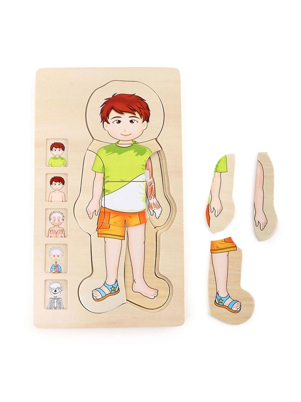 Small Foot - Wooden Body Puzzle Boy 29st. Tre