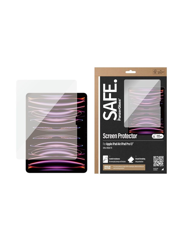 SAFE by PanzerGlass Screen Protector iPad Pro 13'' (2024) | iPad Air 13'' (2024-2025) | Ultra-Wide Fit