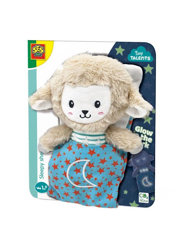 SES Creative Tiny Talents Sleepy Sheep - Night Buddy Glow in the Dark