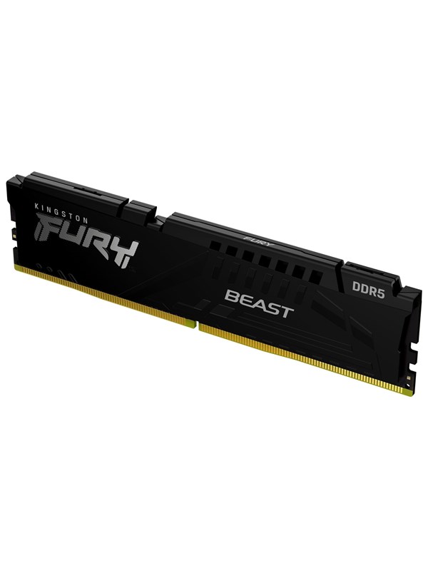 Kingston FURY Beast DDR5-6000 - 32GB - CL36 - Single Channel (1 pcs) - AMD EXPO & Intel XMP - Svart