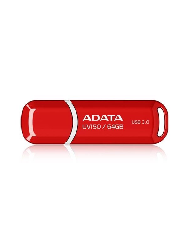 A-Data DashDrive UV128 - Rød - 64GB - Minnepenn