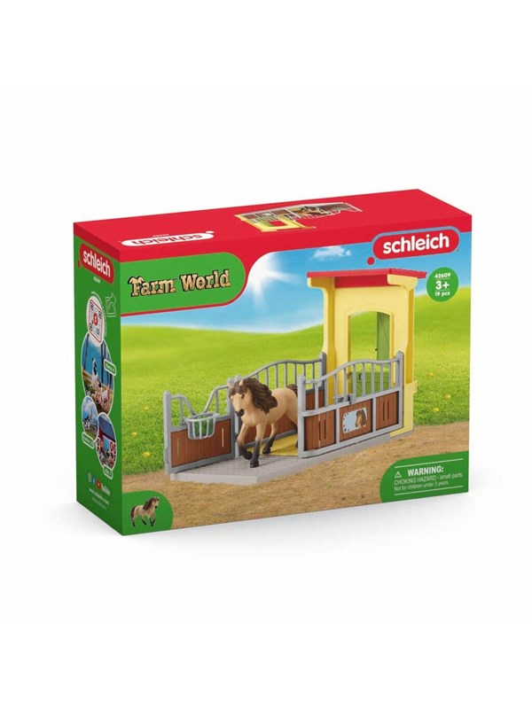 Schleich Pony Box w Iceland Pony Stallion