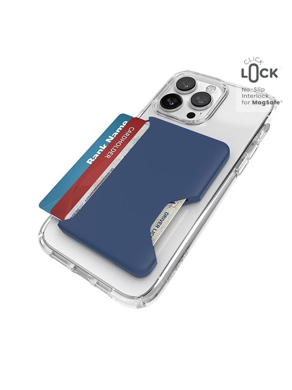 Speck ClickLock Wallet For MagSafe - Magnetic MagSafe Wallet - Coastal Blue