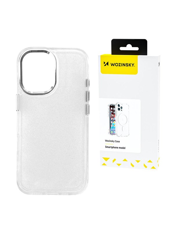 Wozinsky Glitter Case for Samsung Galaxy S25 - Transparent with Glitter