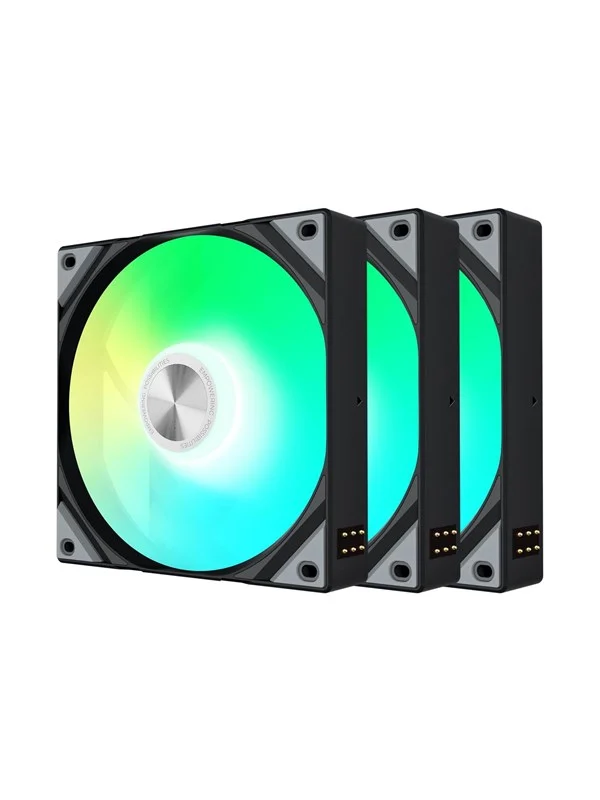 Tryx ROTA SL ARGB (3-pack) - Kabinettvifte - 120mm - Svart med RGB LED-lys