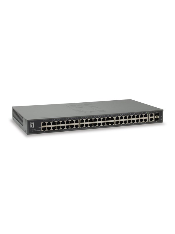 LevelOne FGU-5021 50-Port Fast Ethernet Switch 2 x Gigabit SFP/RJ45 Combo