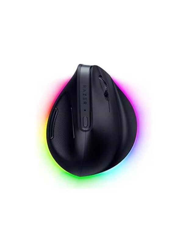 Razer Pro Click V2 - Vertical Edition - Gaming mus - Optisk - 8 - Svart med RGB-lys