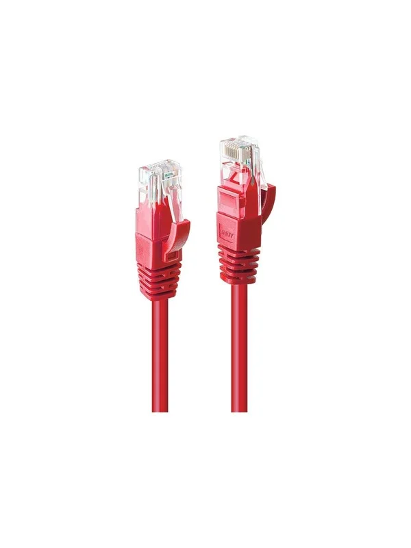 Lindy patch cable - 50 cm - red - Rød - 0.5m