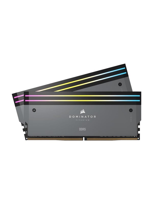 Corsair Dominator Titanium DDR5-6000 - 32GB - CL30 - Dual Channel (2 pcs) - AMD EXPO & Intel XMP - Grå med RGB
