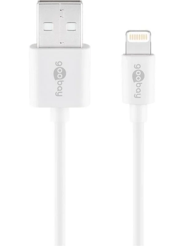 Pro USB-A <-> Lightning - Hvit - 1m