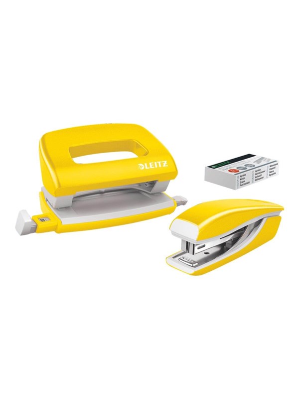 Leitz Stift- & Hullesett Mini  WOW Gul