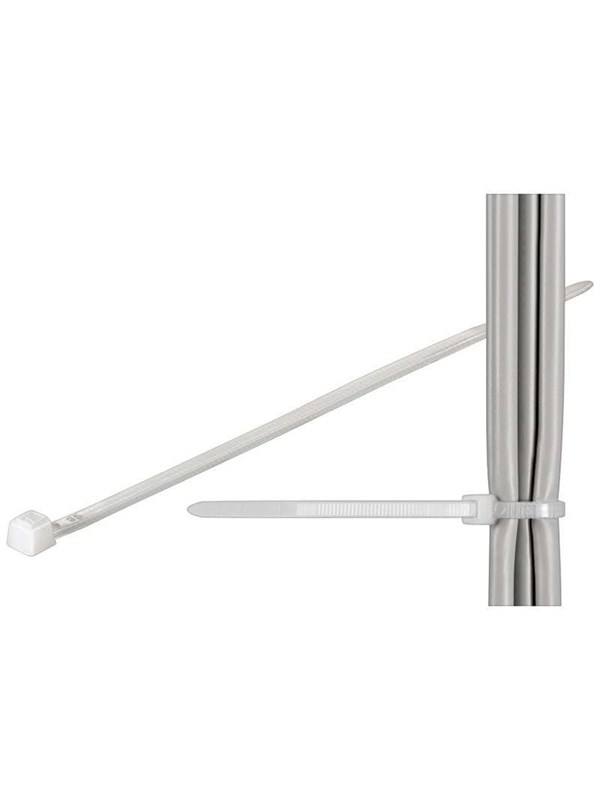Pro Cable Ties Trans. - 2.5mm/200mm