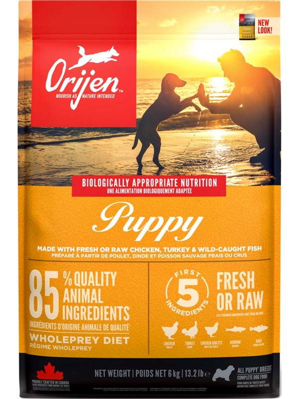 ORIJEN Puppy Complete Dry Dog Food 6kg