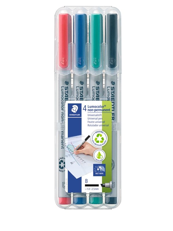 Staedtler Universal pen Lumocolor non-p B 4pc