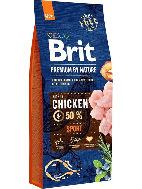 Brit Premium by Nature Sport Chicken - dry dog food - 15 kg