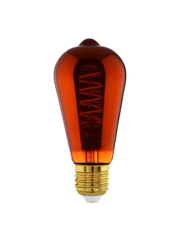 EGLO LED-lyspære ST64 Spiral 4W/820 30 lumen copper dimmable E27
