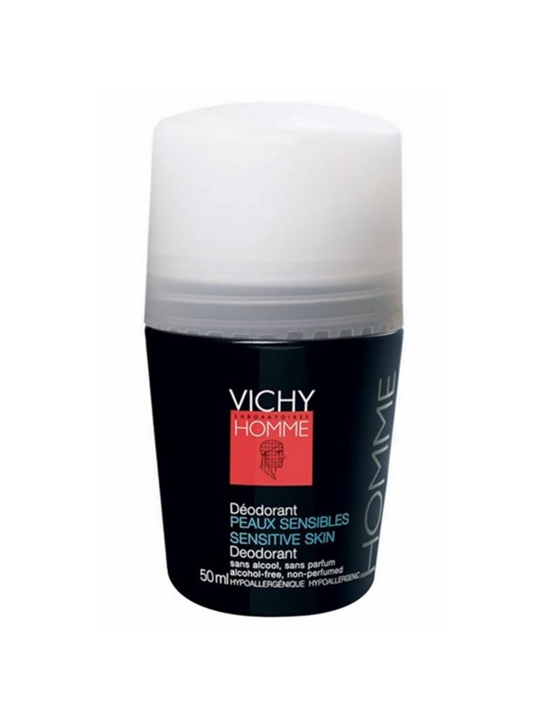 Vichy Homme Deo Roll On Sensitive Skin 48h 50 ml