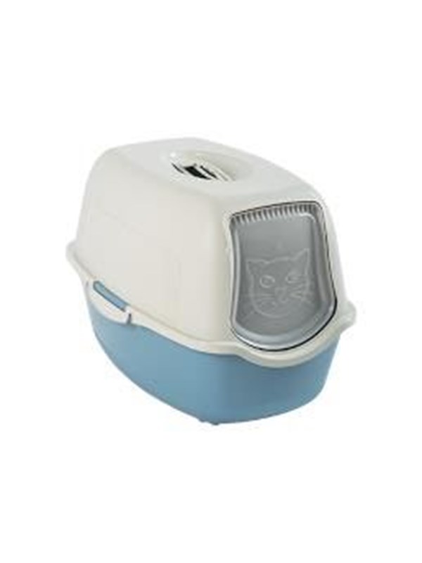rotho Bailey Hooded litter box Blue, White