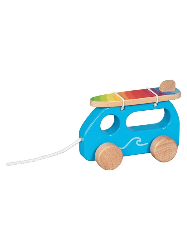 Goki Wooden Pull Figure Surf Car