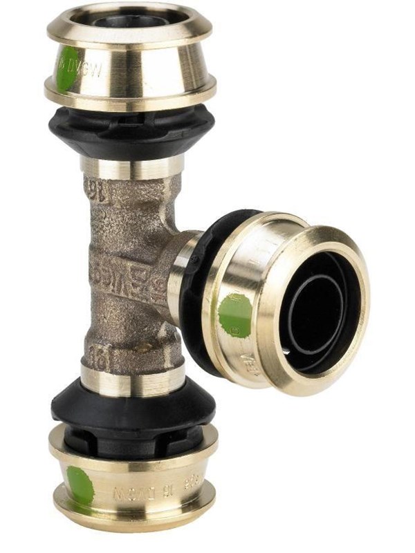Viega Raxofix T-piece 25 x 20 x 25 mm gunmetal