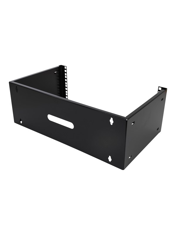 Deltaco Mounting bracket wall mountable RAL 9004 4U 19"