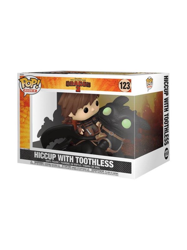 Funko! - Funko Rides Deluxe HTTYD Hiccup w/Toothless