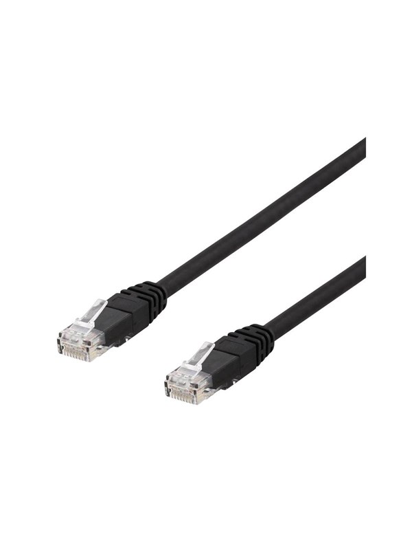 Deltaco LAN CAT 6 - UTP - Svart - 30m