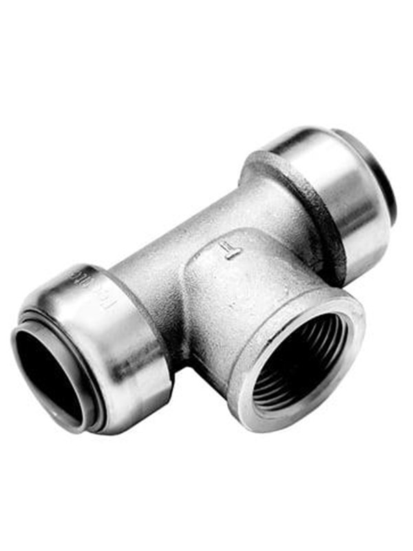 Roth female branch tee push-fit 22 mm x 1/2" x 22 mm