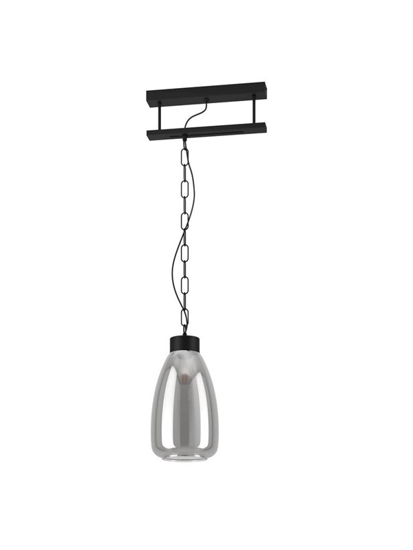 EGLO BRICKFIELD PENDEL E27 Ø200 SVART