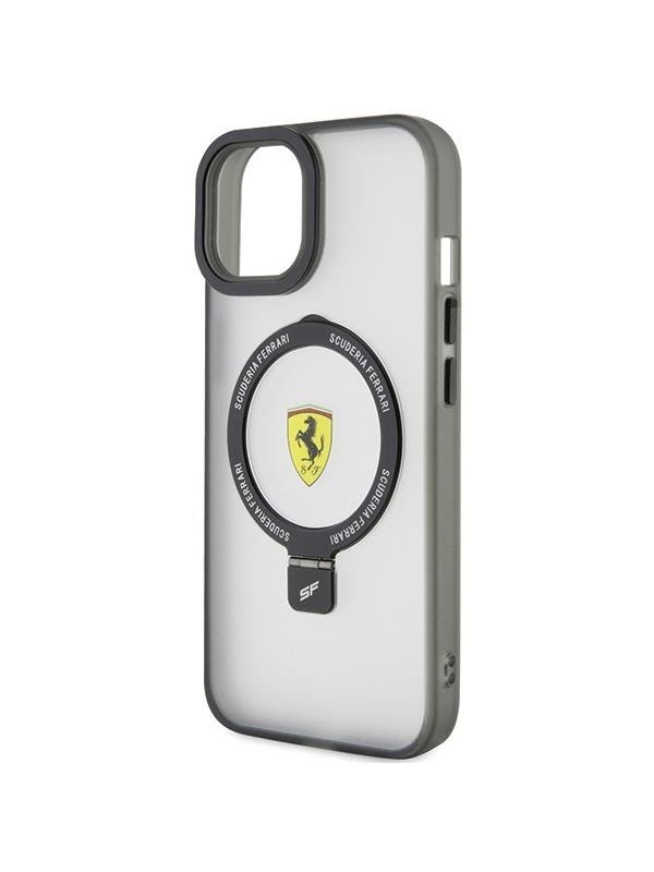 Ferrari Ring Stand 2023 Collection MagSafe Case for iPhone 15 Plus / 14 Plus - Black