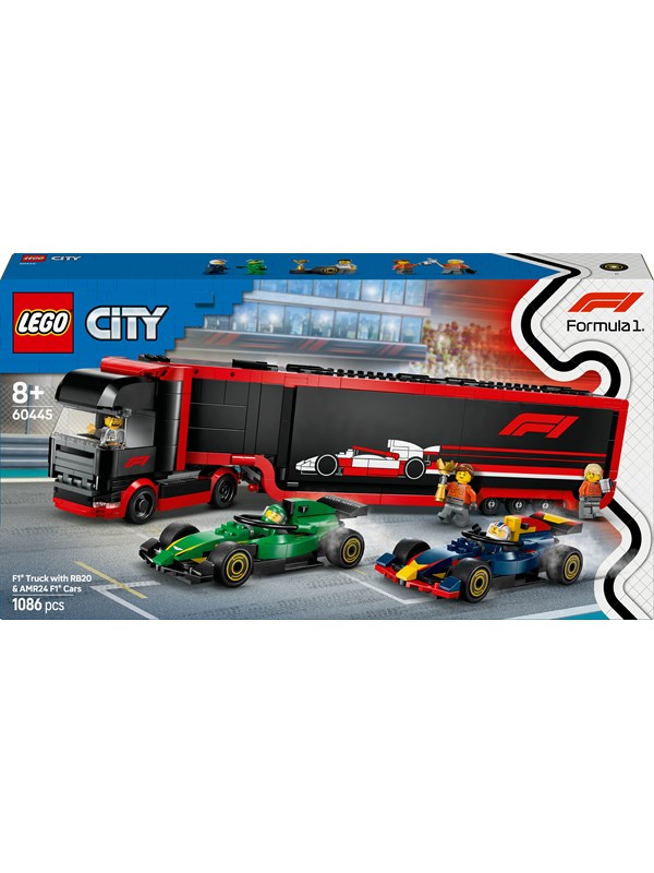 LEGO 60445 F1®-trailer med F1® RB20 og AMR24