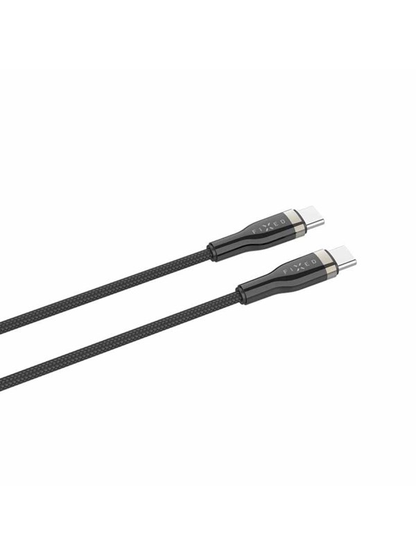 FIXED METAL series 100W - USB-C <-> USB-C - 1.2m - Svart