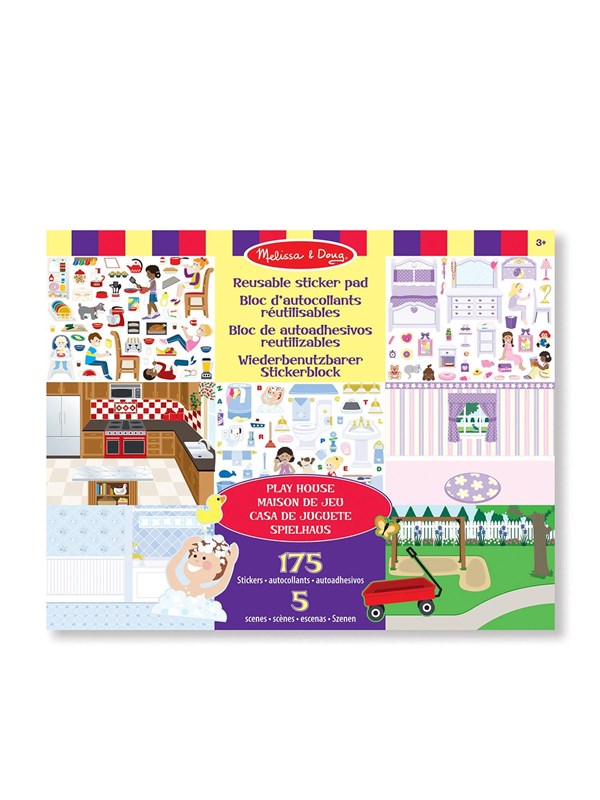 Melissa & Doug Reusable Sticker Pad Play House